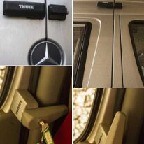 serrurures_thule 4 serrures (2 int. + 2 ext.) Thulé supplémentaires de porte.